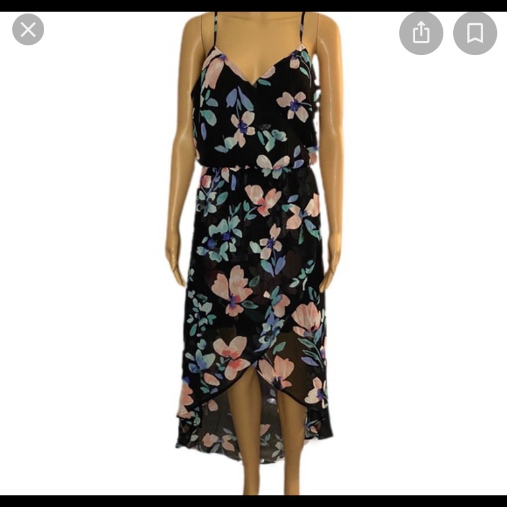 Candie’s Floral High-Low Dress